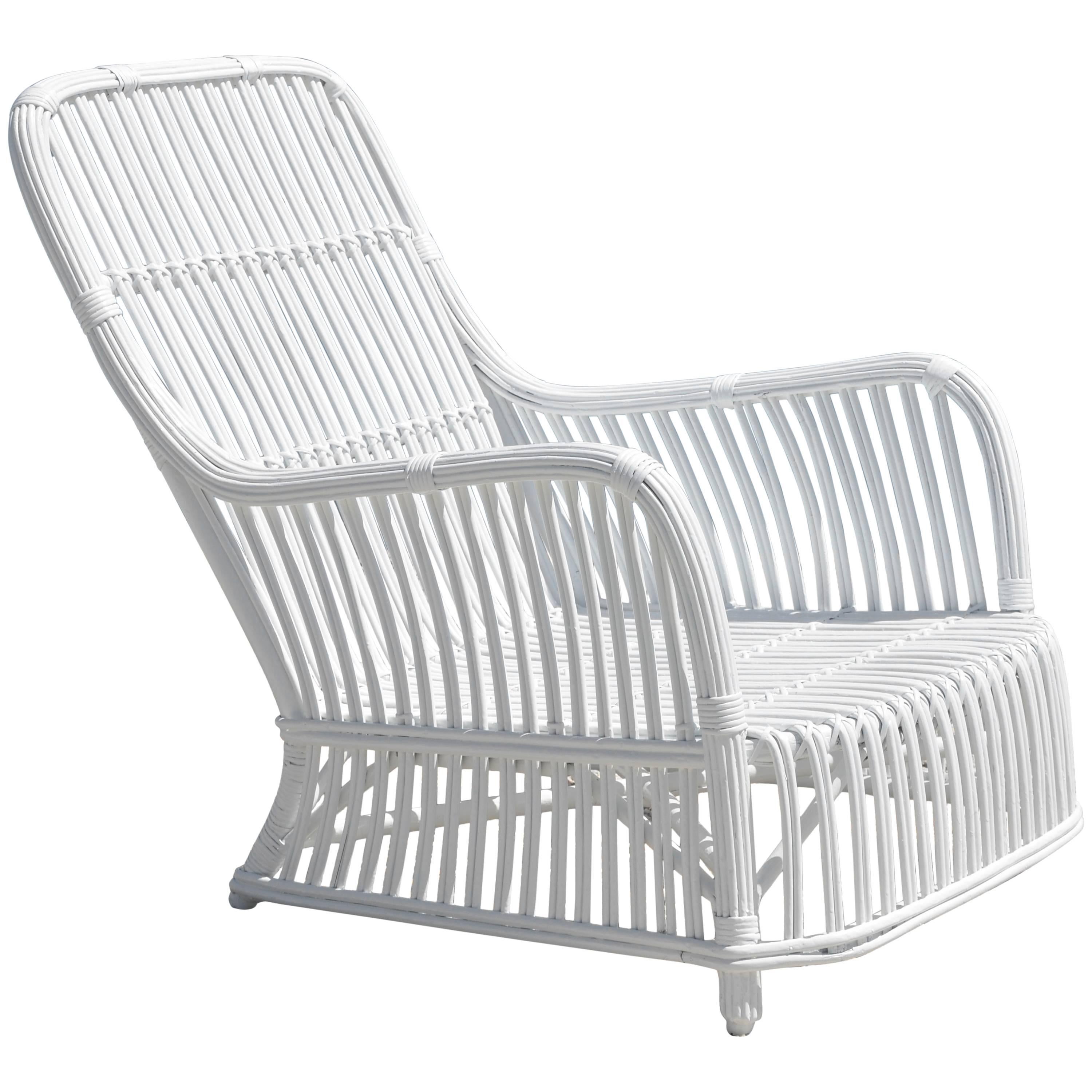 Heywood-Wakefield Stick Wicker Lounge Chair