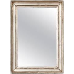 French 19th Century Silvered Mirror Frame
