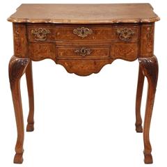 Antique 18th Century Dutch Marquetry Lowboy, circa 1780-1800