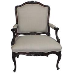 19th Century Louis XV Style Fauteuil