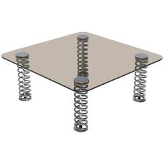 Chrome Spring Coffee Table