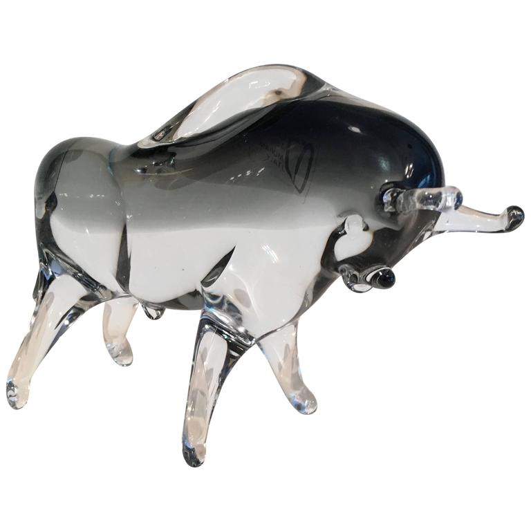 Murano Glass Bull at 1stDibs | murano bull, murano glass bull for sale, glass  bulls
