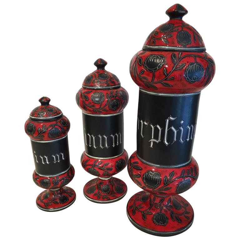 Italian Ceramic Decanters by Alvino Bagni For Sale at 1stdibs