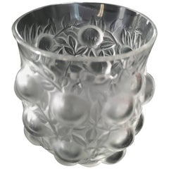 Signed R. Lalique Bud Vase