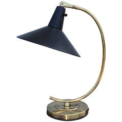 1950s Italian Brass Desk Lamp 5