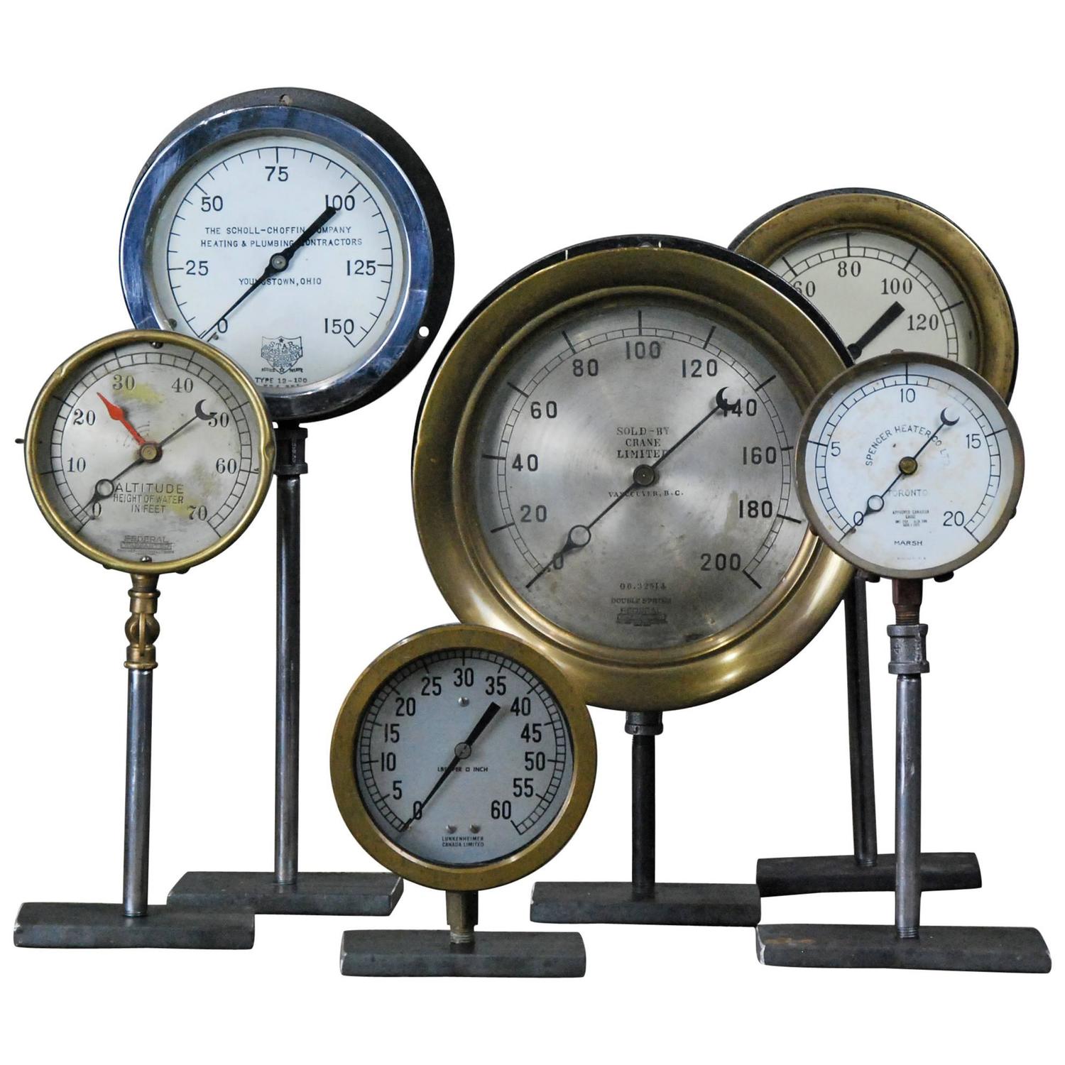 Vintage Industrial Gauges at 1stdibs