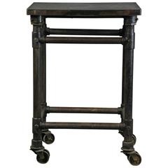 Antique 1920 Cast Iron Industrial Turtle Table