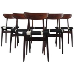 Bruno Hansen Danish Rosewood Dining Chairs