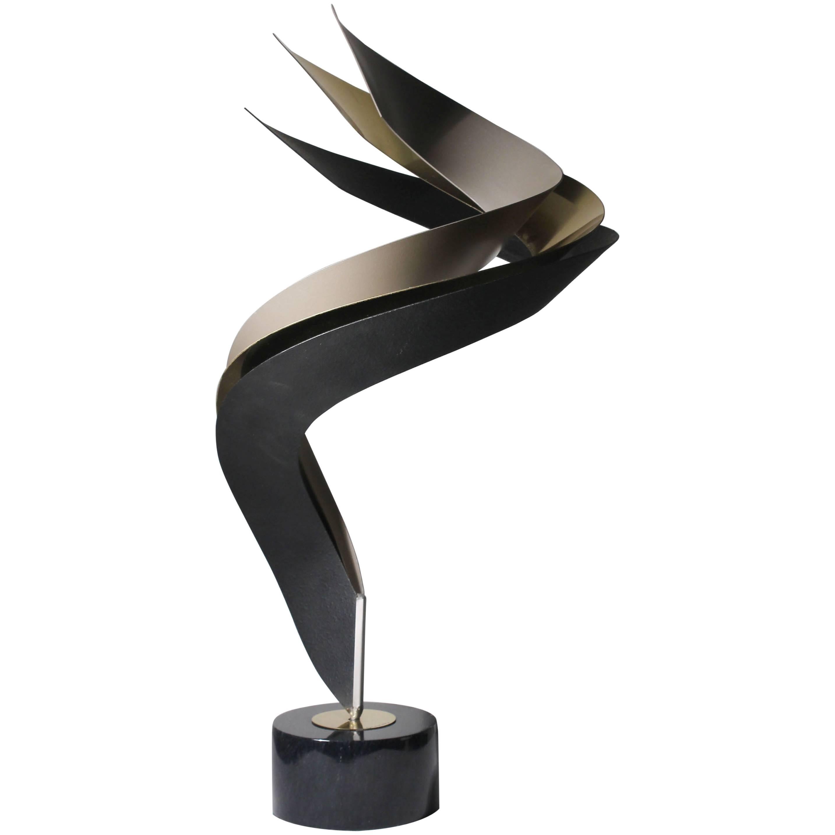 Elegant Curtis Jere Table Art Sculpture For Sale