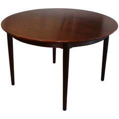 Vintage Danish Rosewood Extendable Dining Table by Arne Vodder