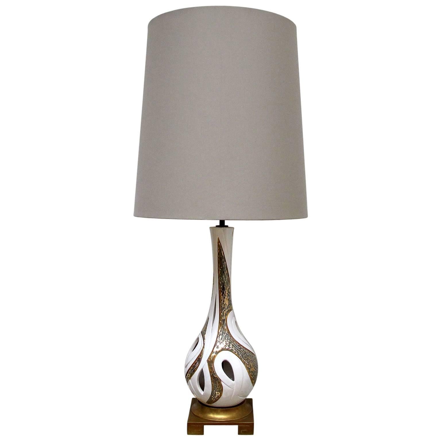 Mid-Century Table Lamp Signed by Blanco, circa 1960 For Sale