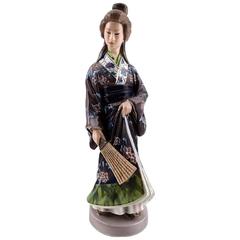 Vintage Porcelain Figurine No. 1159, Japanese Woman by Jens Peter Dahl-Jensen