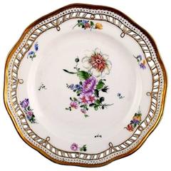 Royal Copenhagen Flora Danica Style, Reticulated Dinner Plate