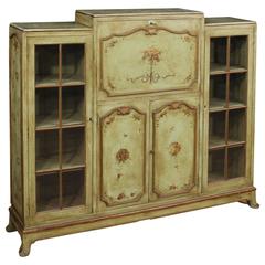 20th Century French Lacquered Showcase in Liberty Style