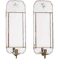 Pair of Swedish Late Barock Mirror Girandoles, 18th Century 4