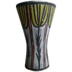 Roger Capron Vallauris French Ceramic "Diabolo" Vase, circa 1960