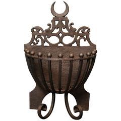 Wrought and Cast Iron Fireplace Fire Basket