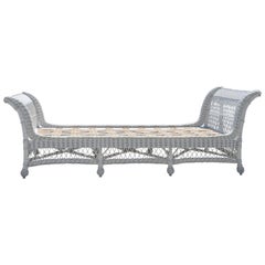 Antique Bar Harbor Wicker Bed