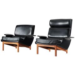 Ib Kofod-Larsen Rare Pair of Lounge Chairs