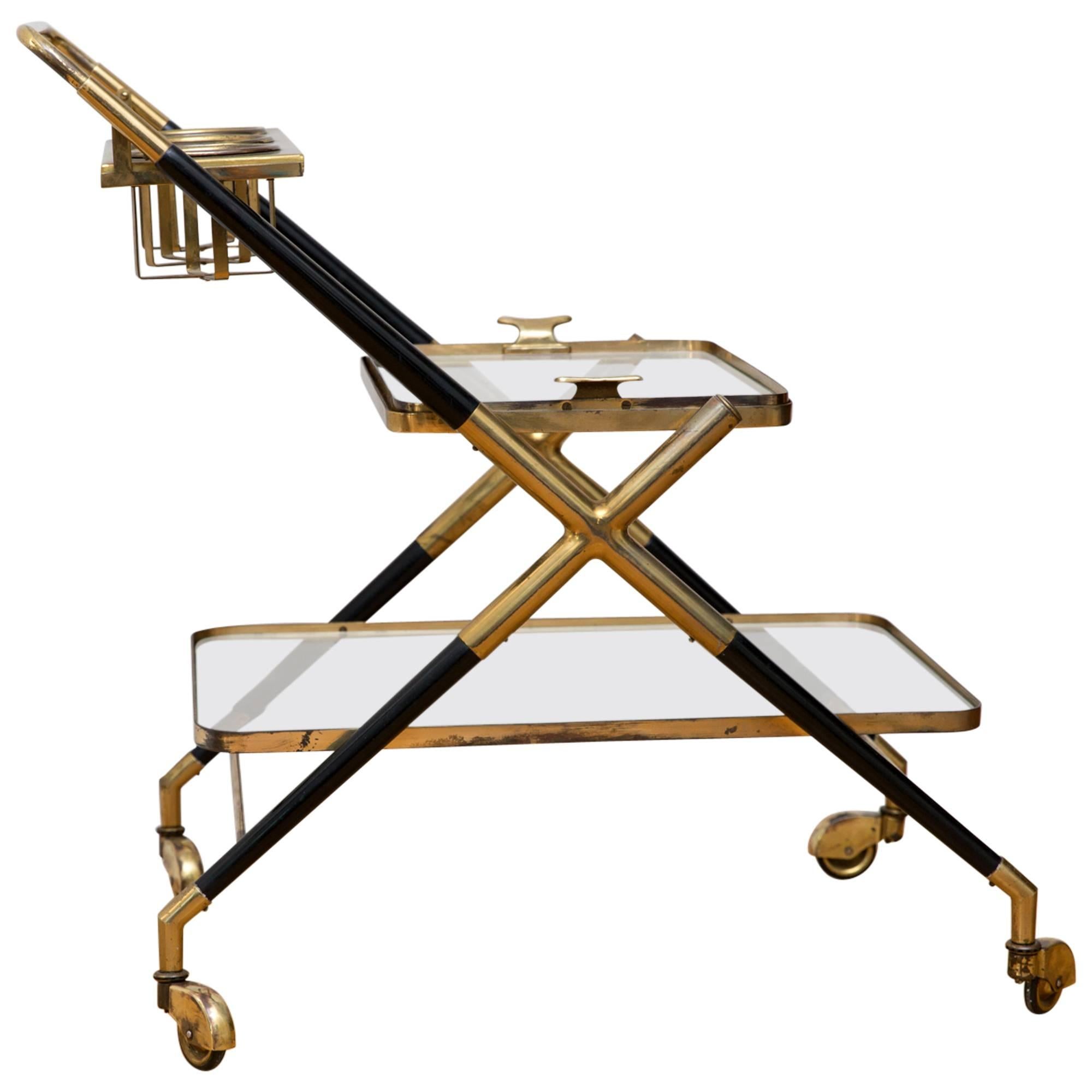 Bar Cart by Cesare Lacca, Italy circa 1950 For Sale
