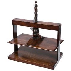 Antique Mahogany 1888 Book Press
