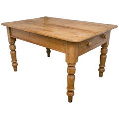 Fabulous Farm Table or Desk, Distressed Pine, Great Structure and Size
