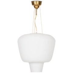 Ceiling Lamp in Opaline Glass Produced by ASEA in Sweden