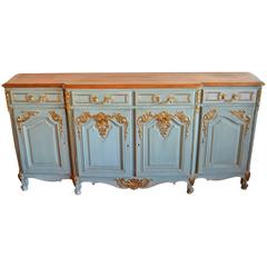 19th Century Painted with Gilt Accent Buffet