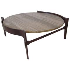 Table basse de style danois de Bertha Schaefer pour Singer &amp; Sons