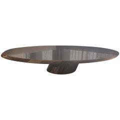 Lucia Mercer Black Marble 1982 Knoll Stump Coffee Table