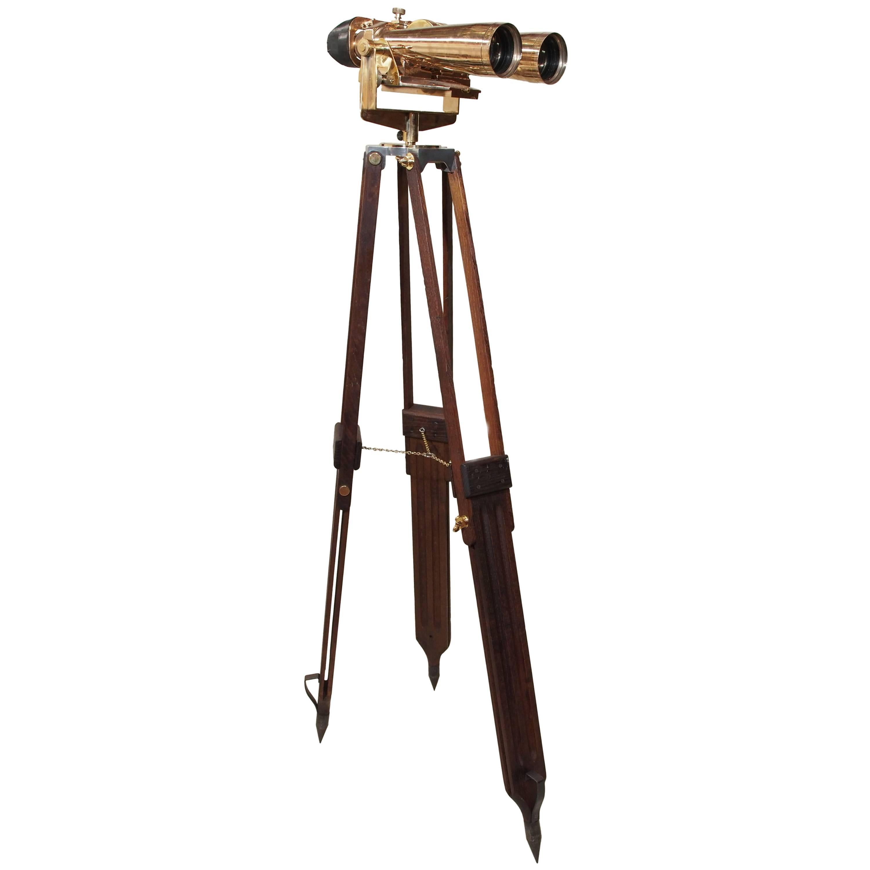 Antique French High Powered Binoculars BTT Krauss, Paris, 1934