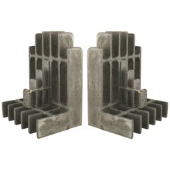 Vintage Pair of Mid-Century Brutalist Bookends