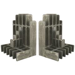 Pair of Mid-Century American Brutalist Style Bookends 5
