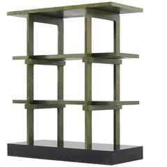 Gabetti & Isola Black and Green Bookcase 9