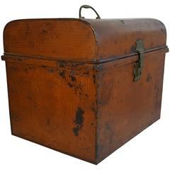 Late 19th Century Industrial Grain Painted Document Box/Trunk