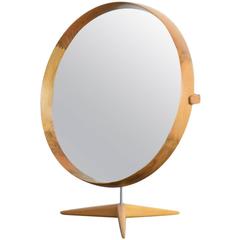 Walnut Table Mirror by Uno and Osten Kristiansson for Luxus