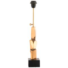 Michel Jaubert Bronze Sculptural Table Lamp