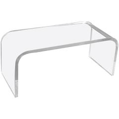 Very Chic Lucite Coffee Table in the Manner of Jean-Michel Frank 6
