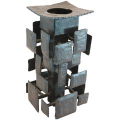 Brutalist Modernist Sculptural Candle Stand