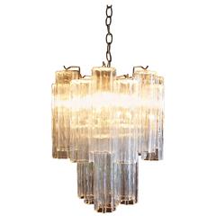 Murano Tronchi Chandelier Attributed to Camer Glass