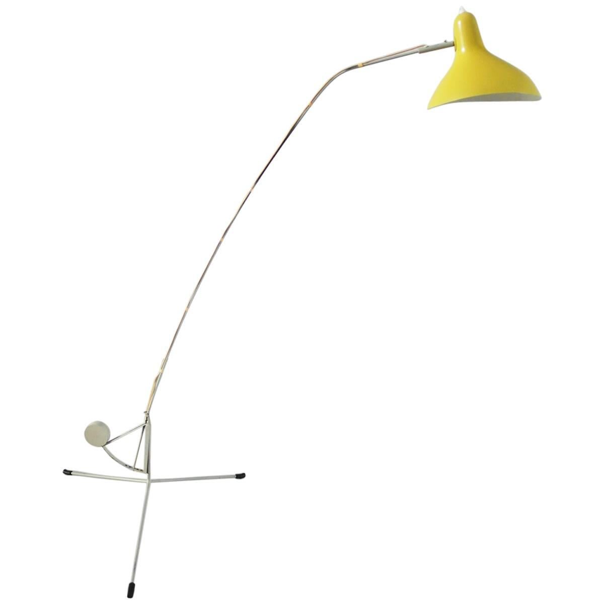 Rare Original Bernard Schottlander Mantis Floor Lamp for Bergboms, Sweden, 1953