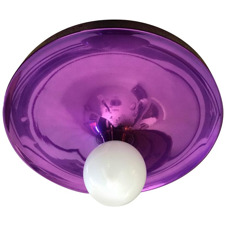 Space Age German, 1970s Flush Ceiling Light For Sale at 1stdibs