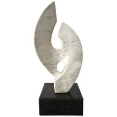 Mid-Century Modern Abstract Marble Sculpture by Bruno Giorgi, Signed