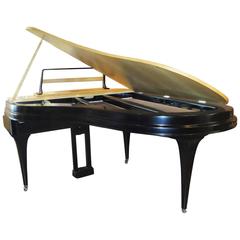 Mid Century Aluminum Grand Piano by Rippen, Netherlands