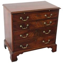 Antique 18th C English Chippendale Mahogany Bachelor's Chest