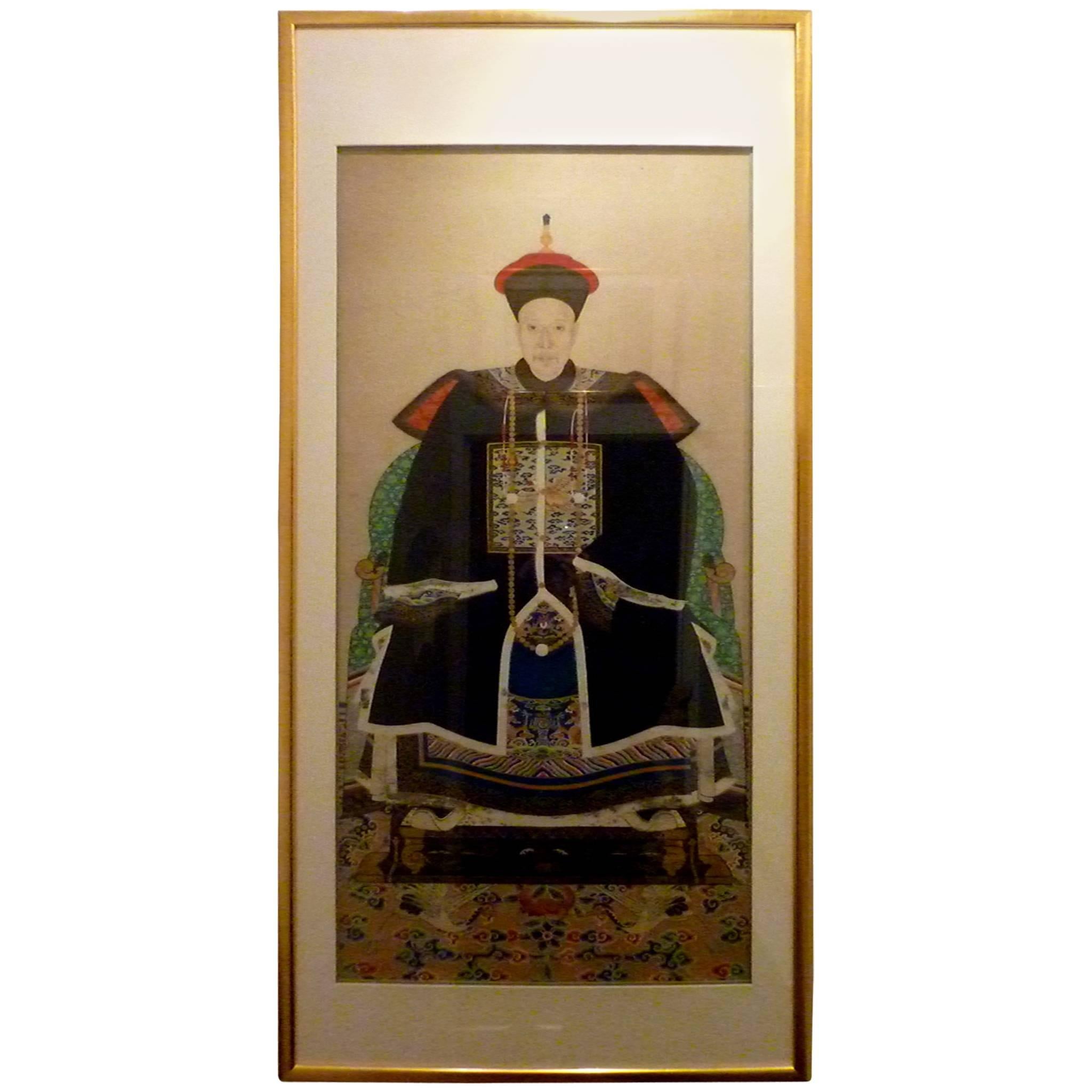Fine Portrait of an Imperial Civil Official For Sale