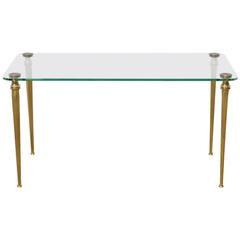 Brass Elegant Coffee, Cocktail Table, France, 1970s 5