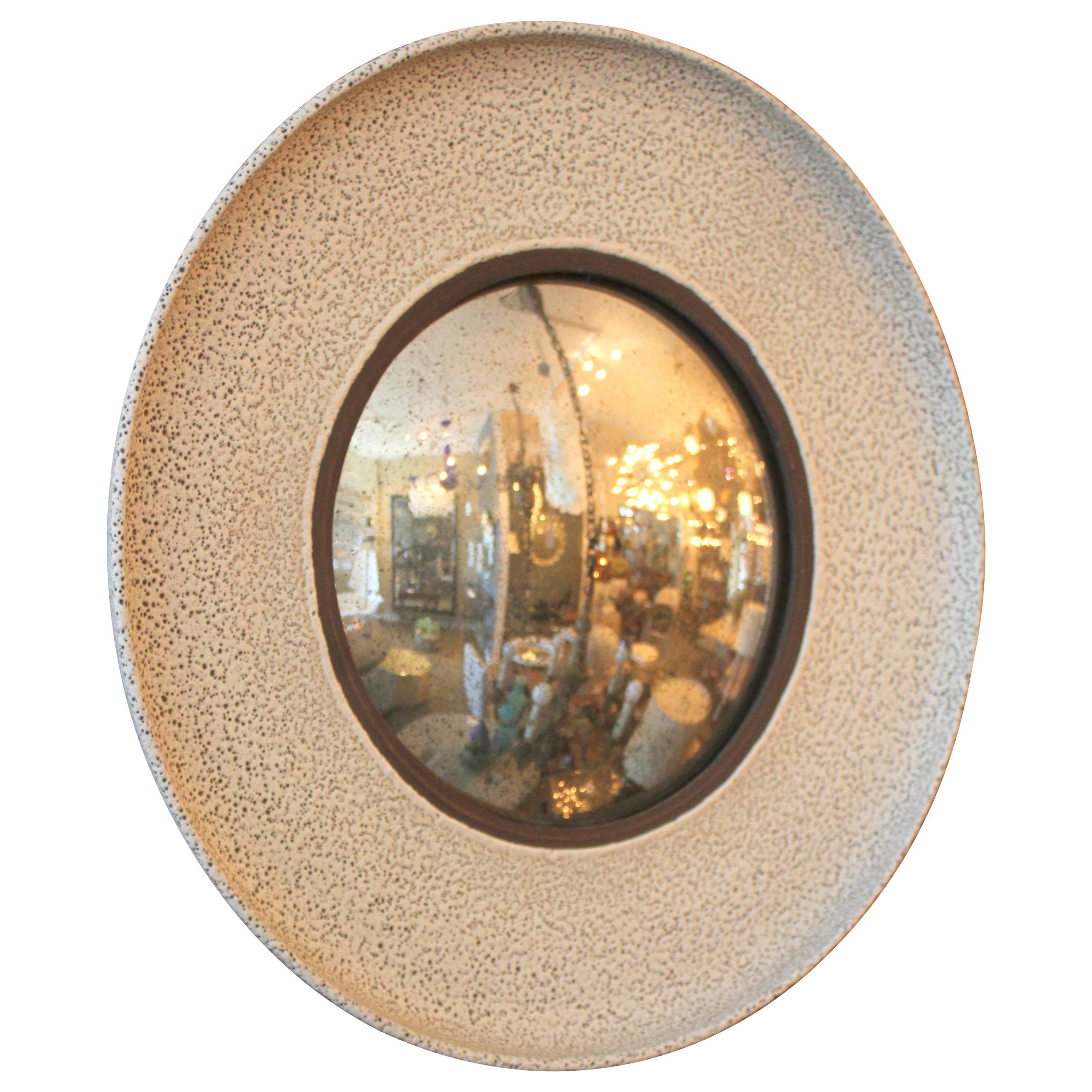 Warner Walcott Ceramic Convex Mirror For Sale