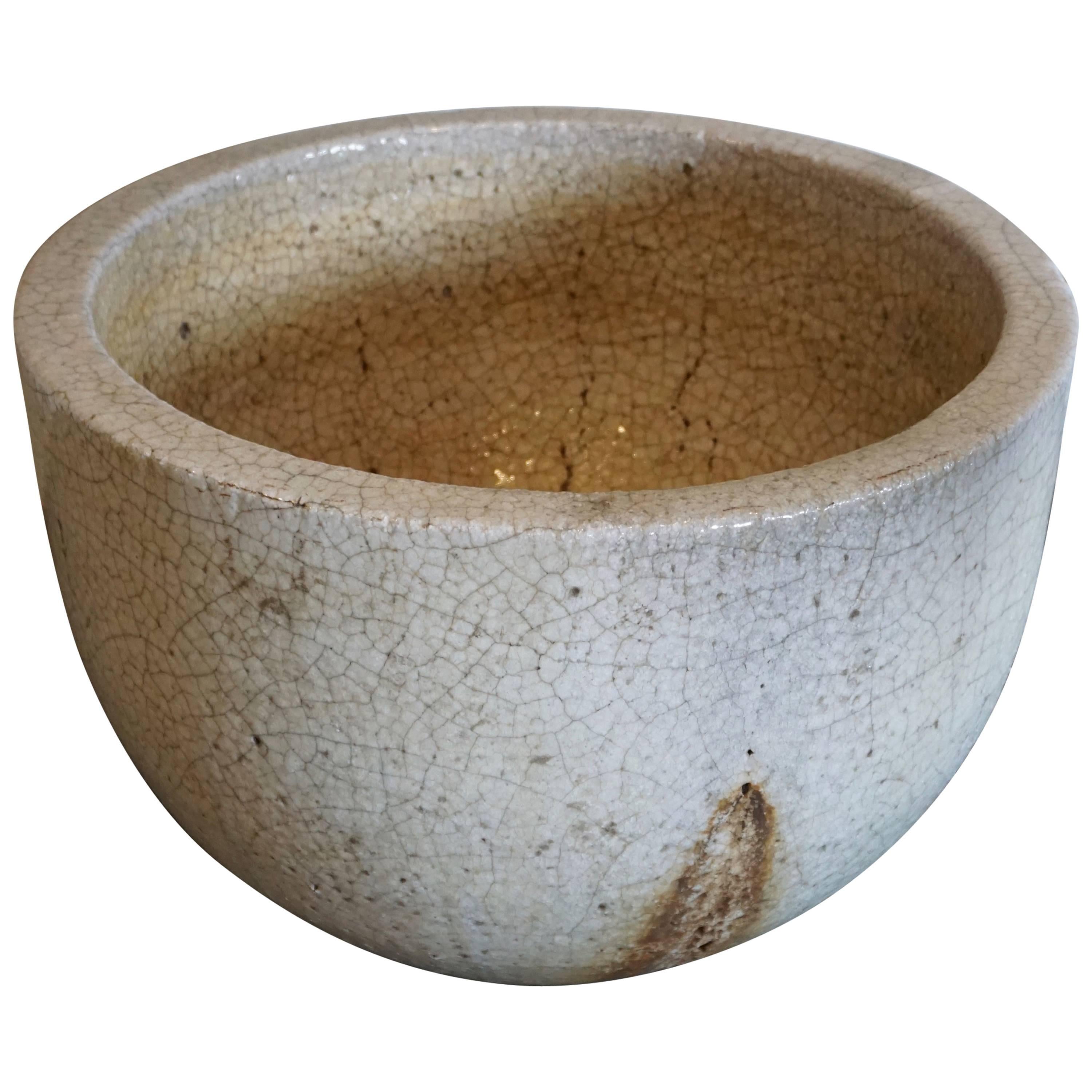 Crackled Glaziers Crucible Planter For Sale