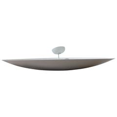 Large Gross Wood Architectural Saucer Lamp California Design 6